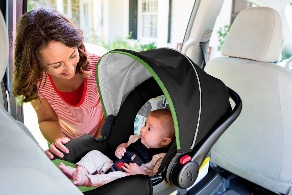Buckling the Baby Into the Car Seat