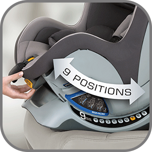 reclinesure 9-position leveling